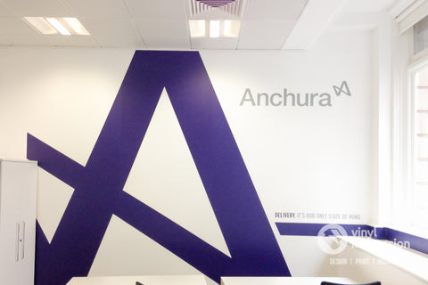 Full wall covering print and cut graphics