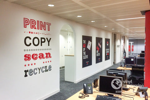 print and cut text and vinyl posters