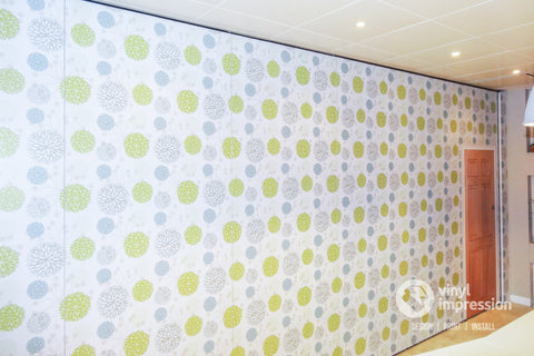 Patterned wall mural