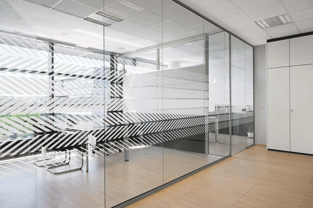Small Slash Lines Window Film | Hyper Creative